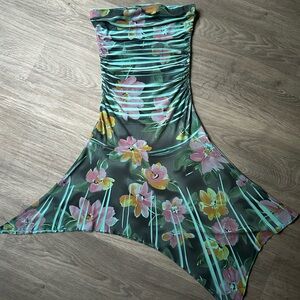 Floral Strapless Dress